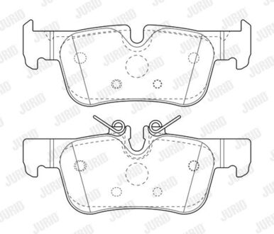 Колодки гальмівні дискові Jurid 573767J