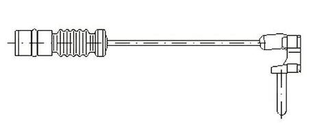 Датчик тормозных колодок DB W123/126 -85 Jurid 581332