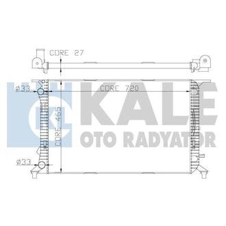 KALE VW Радиатор охлаждения Audi A4/5/6,Q3/5 1.8TFSI/2.0TDI 07- KALE OTO RADYATOR 342340