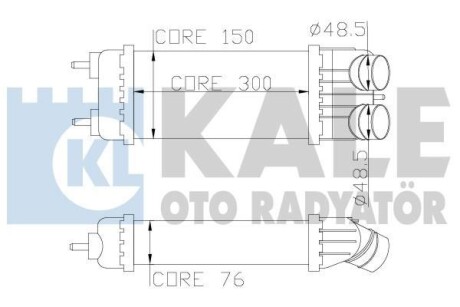 KALE CITROEN Интеркулер C2/3,Peugeot 1007,207 1.6HDI 05- KALE OTO RADYATOR 343700 (фото 1)