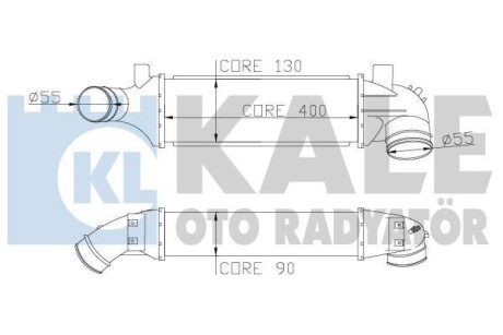 KALE FORD Інтеркулер Transit 2.0DI/TDCi 00- KALE OTO RADYATOR 346600