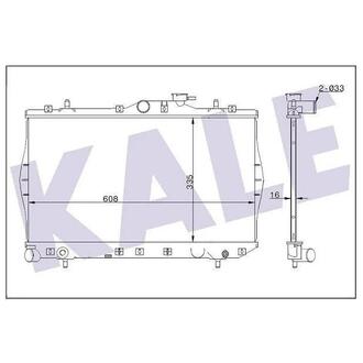 KALE HYUNDAI Радиатор охлаждения Accent 1.3/1.5 94- KALE OTO RADYATOR 347780 (фото 1)