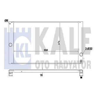 KALE VOLVO Радиатор охлаждения C30/70 II,S40 II,V50 2.0/2.5 04- KALE OTO RADYATOR 352800 (фото 1)