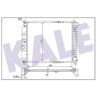 KALE CHEVROLET Радиатор охлаждения Aveo 1.2/1.5 05-Daewoo KALE OTO RADYATOR 354800