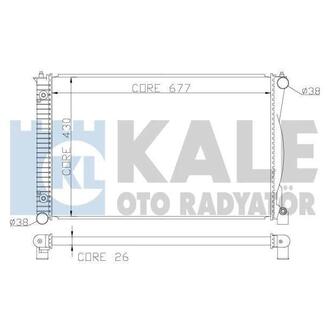 KALE VW Радиатор охлаждения Audi A4/6,Passat,Skoda SuperB I 1.8/2.3 KALE OTO RADYATOR 367500