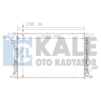 KALE VW Радиатор охлаждения Audi A4/5,Q5 2.7TDI/3.0 KALE OTO RADYATOR 367700