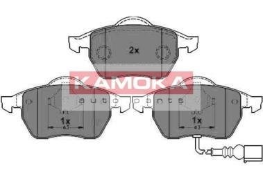 Колодка тормозная Audi A3 96\'->.Skoda Octavia 97\'->.VW Golf IV 98->.Passat 96\'-> перед.* KAMOKA JQ1012926