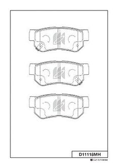 Колодки дискового тормоза KASHIYAMA D11118MH
