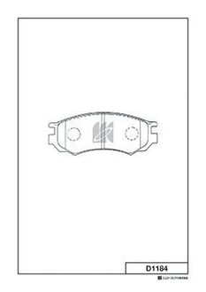 Колодки тормозные KASHIYAMA D1184