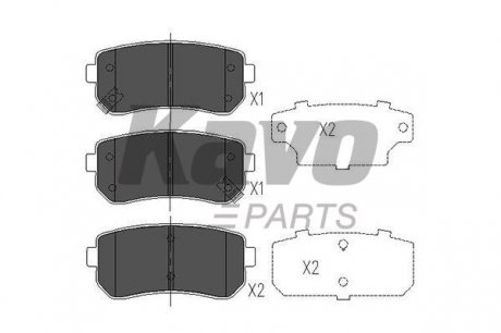 Колодки тормозные KAVO KBP-4007