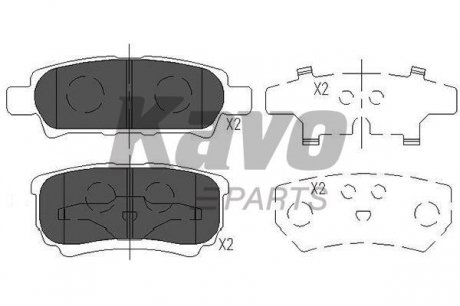 Колодки тормозные KAVO KBP-5518