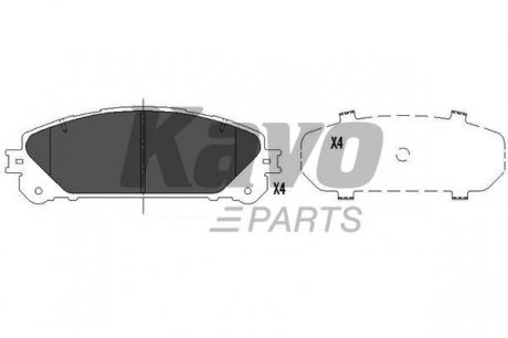 Колодки тормозные KAVO KBP-9116