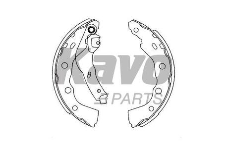 PARTS MITSUBISHI щоки гальмівні CARISMA 1.6,1.9TD 99- KAVO KBS-6415