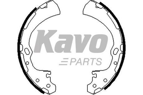 PARTS NISSAN гальм. колодки задн. PICK UP (D22) 2.4 i 98-05, VANETTE автобус (C22) 1.5 86-95 KAVO KBS-7430 (фото 1)