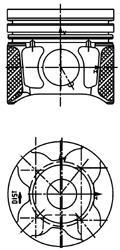 Поршень psa/ford 75,50 1.6 tdci 16v dv6uted4/g8da/hhda euro 4 (ks) KOLBENSCHMIDT 40179610