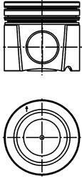 Поршень (OM501/OM502) Euro 4/5 KOLBENSCHMIDT 40 310 600