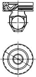 Поршень двигуна KOLBENSCHMIDT 40338600