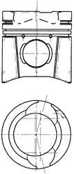 Поршень двигуна KOLBENSCHMIDT 94394600