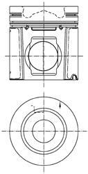 Поршень двигуна KOLBENSCHMIDT 99353600