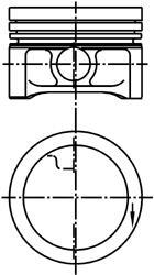 Поршень smart 66.75 0.7 m160 (ks) KOLBENSCHMIDT 99927610