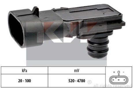 Датчик тиску, впускний газопровід Kw 493 023