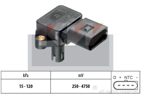 Датчик давления воздуха, 1,6 Kw 493 084