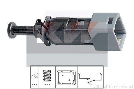Датчик педалі гальм/зчеплення (аналог EPS 1.810.150/Facet 7.1150) Kw 510 150
