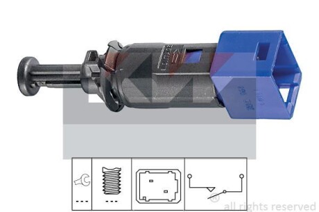 Датчик педалі гальм/зчеплення (аналог EPS 1.810.195/Facet 7.1195) Kw 510 195