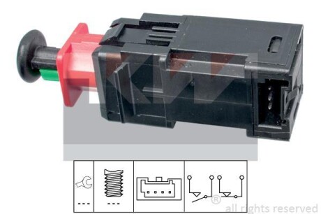 Датчик педалі гальм/зчеплення (аналог EPS 1.810.208/Facet 7.1208) Kw 510 208 (фото 1)