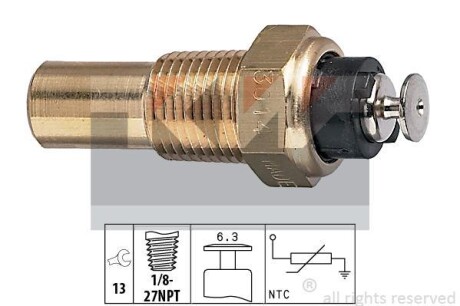 Датчик температуры охл. жидкости, Lanos 1.3-1.6 97- Kw 530 014