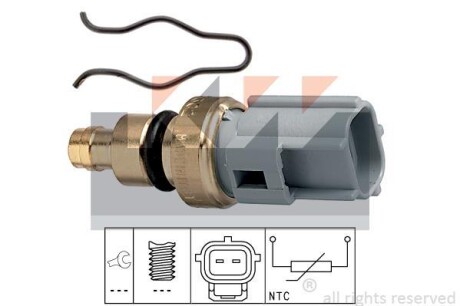 Датчик температури охолодж. рідини/масла/топлива (аналог EPS 1.830.302 /Facet 7.3302) Kw 530 302