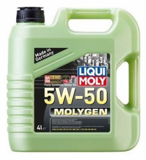 LM 4л MOLYGEN олива двигун. синтетична 5W-50 ACEA A3/B3, API SJ, MB 229.1, VW 502 00, VW 505 00 LIQUI MOLY 2543