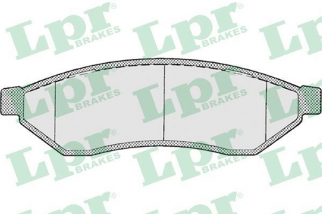 Комплект гальмівних колодок з 4 шт. дисків LPR 05P1198