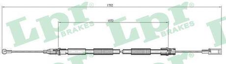 Трос ручного гальма LPR C0007B (фото 1)