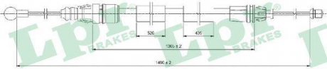 Тросик стояночного тормоза LPR C0733B