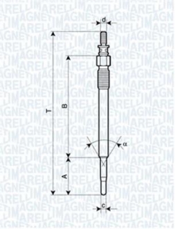 Свічка розжарювання MAGNETI MARELLI 062900022304