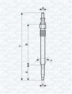 Свічка розжарювання MAGNETI MARELLI 062900052304