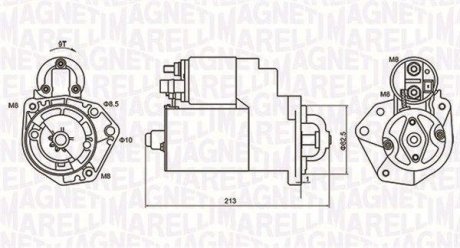 Mqs880mmстартер 1.1kw vw golfpolovento 1.0-1.6i 92-04 MAGNETI MARELLI 063720880010