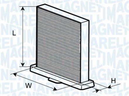 Filter, interior air MAGNETI MARELLI 350203065090