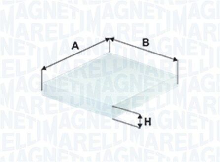 Фільтр повітря салону NISSAN MURANO I/II -14, X-RRAIL 01-07 MAGNETI MARELLI 350208065760