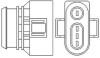 Лямбда-зонд AUDI/VW 4 przewody, 575mm, 2.1 Ohm, 17W, PALCOWA 466016355048