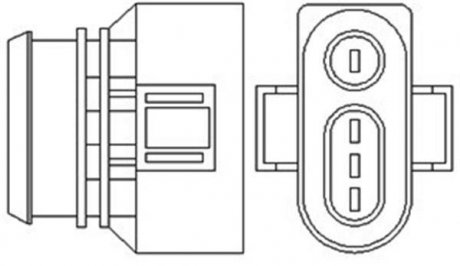 Лямбда-зонд AUDI/VW 4 przewody, 575mm, 2.1 Ohm, 17W, PALCOWA MAGNETI MARELLI 466016355048