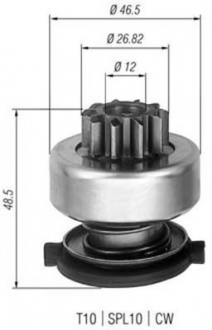 Бендикс стартера FORD FIESTA 1.2-1.4 16V /COURIER 1.4i 16V / FIESTA (96) 1.25i 1 MAGNETI MARELLI 940113020309 (фото 1)