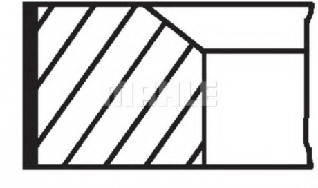 Кольца поршневые mb 83.25 (2/1.75/2) om651 (mahle) MAHLE / KNECHT 001 RS 00111 0N1