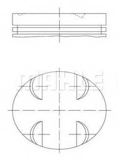 Поршень MAHLE / KNECHT 005 24 01 (фото 1)