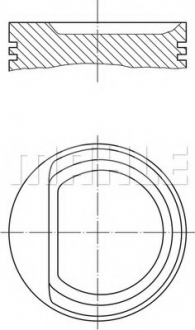 Поршень двигуна MAHLE / KNECHT 010 29 01 (фото 1)