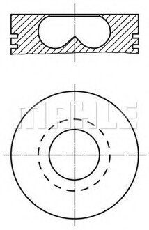 Поршень комплект Ford MAHLE / KNECHT 0156900