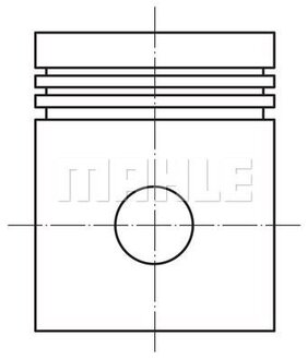 Поршень в комплекте на 1 цилиндр, STD MAHLE / KNECHT 028PI00126000