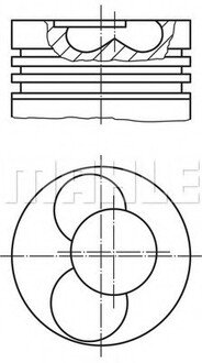 Поршень двигуна MAHLE / KNECHT 030 54 02