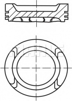 Поршень двигателя vag 82,51 2,0 (mahle) MAHLE / KNECHT 030 60 00